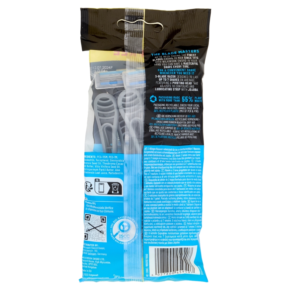 Wilkinson Sword Rasoio usa&getta Extra Essential 3 Regular 4+2